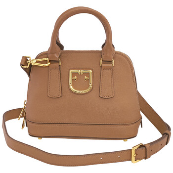 Mua túi Furla Mini Fantastica Dome Leather Bag - Caramello sale