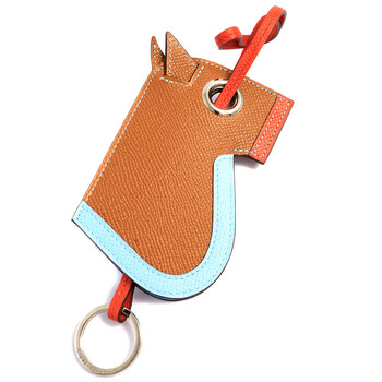 Mua túi Hermes Camail Key Ring- Gold/Celeste/Capucine sale