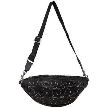 Mua túi Jimmy Choo Men's Kirt Star Studded Belt Bag in Black/Silver sale