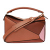 Mua túi Loewe Classic Calfskin Medium Puzzle Shoulder Bag In Tan/Medium Pink sale