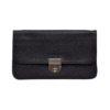 Mua túi Longchamp Black Le Foulonne Leather Pouch sale