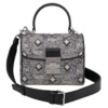 Mua túi Mcm Ladies Grey Satchel in Vintage Jacquard Monogram sale