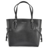 Mua túi Michael Kors Voyager Crossgrain Leather Tote- Black sale