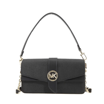 Mua túi Michael Kors Ladies Greenwich Medium Saffiano Leather Shoulder Bag - Black sale