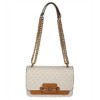 Mua túi Michael Kors Ladies Heather Large Logo Shoulder Bag - Vanilla/Brown sale