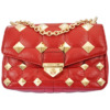 Mua túi Michael Kors Ladies Soho Small Studded Quilted Patent Leather Shoulder Bag - Crimson sale