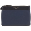 Mua túi Michael Kors Men's Blue Leather Small Travel Pouch sale