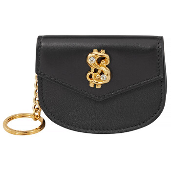 Mua túi Moschino Black Ladies Dollar Stud Coin Purse sale