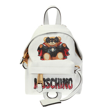 Mua túi Moschino Ladies White Couture Bat Teddy Bear Backpack sale