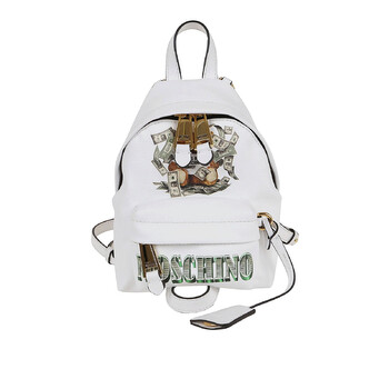 Mua túi Moschino Ladies White Dollar Teddy Bear Backpack sale