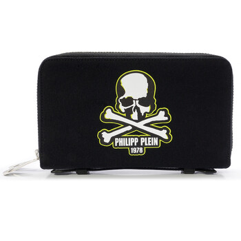 Mua túi Philipp Plein Skull Continental Wallet In Black sale