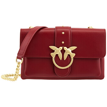 Mua túi Pinko Ladies Dark Red Mini Love Soft Crossbody Bag sale