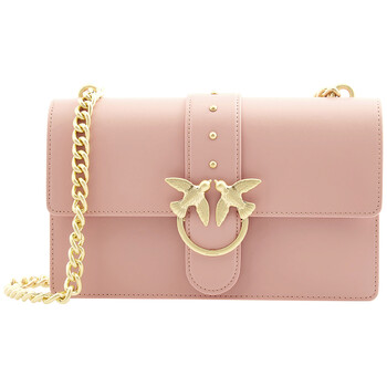 Mua túi Pinko Ladies Love Simply Light Pink Leather Shoulder Bag sale