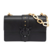 Mua túi Pinko Love Leather Shoulder Bag In Black sale