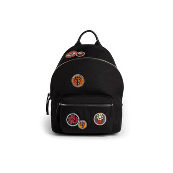 Mua túi Roberto Cavalli Black Lucky Symbols Backpack sale