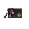 Mua túi Roberto Cavalli Black Patch Zip Pouch sale