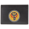 Mua túi Roberto Cavalli Black / Yellow Key Symbol Patch Card Holder sale