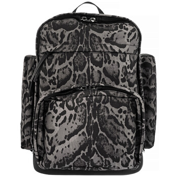 Mua túi Roberto Cavalli Lynx Motif Printed Fabric Backpack sale