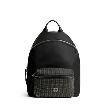 Mua túi Roberto Cavalli Men's Black Micro Studded Pocket Nylon Backpack sale