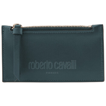 Mua túi Roberto Cavalli Men's Petrol Leather Firenze Card Case sale