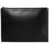 Mua túi Saint Laurent Black Matte Leather Tiny Monogram Zip Tablet Holder sale
