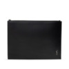Mua túi Saint Laurent Matte Leather Tiny Monogram Zip Tablet Holder sale