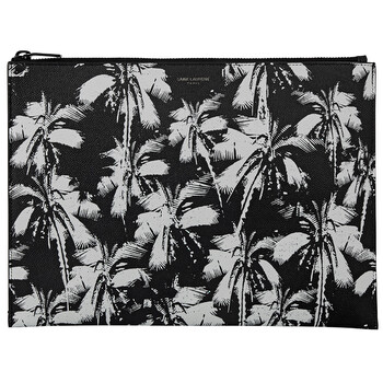 Mua túi Saint Laurent Men's Palm Print Grain De Poudre Leather Tablet Holder/Pouch sale
