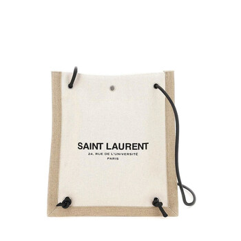 Túi Saint Laurent Universite Flat Crossbody Bag In Canvas XaXi
