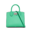 Mua túi Salvatore Ferragamo Green Studio Box Small Tote Bag sale