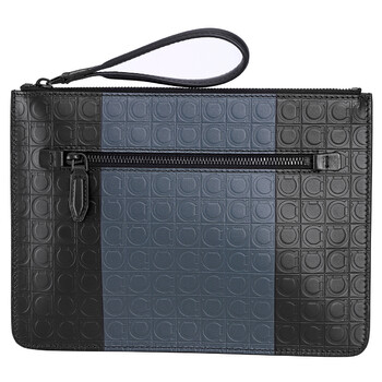 Mua túi Salvatore Ferragamo Men's Black Two-Tone Gancini Document Holder sale