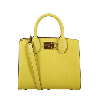 Túi Salvatore Ferragamo Yellow Studio Box Small Tote Bag XaXi