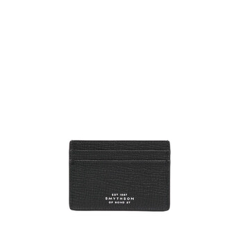 Mua túi Smythson Black Logo-Embossed Leather Cardholder sale