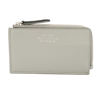 Mua túi Smythson Men's Light Steel 3 Card Slot Coin Purse sale