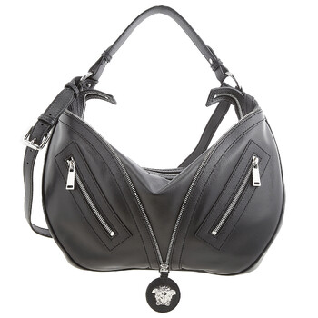 Mua túi Versace Black Repeat Hobo Bag sale