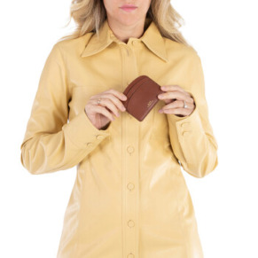 A.P.C. A.P.C Hazelnut Demi-Lune Cardholder