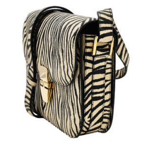 A.P.C. A.P.C Small Grace Zebra Print Crossbody Bag