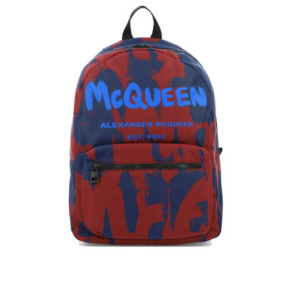 Balo in logo Graffiti Alexander Mcqueen chính hãng