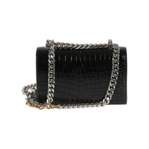 Alexander Mcqueen Mini Jeweled Chain Linked Shoulder Bag