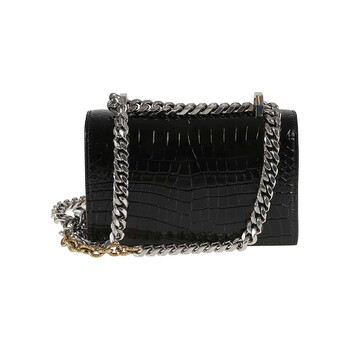 Alexander Mcqueen Mini Jeweled Chain Linked Shoulder Bag