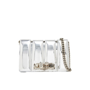 Túi xách Alexander Mcqueen dây xích bạc