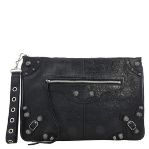 Túi xách Balenciaga Le Cagole Pouch lớn màu đen chính hãng