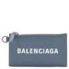 Ví da thẻ cash Balenciaga bằng da bê thô trên móc chìa khóa