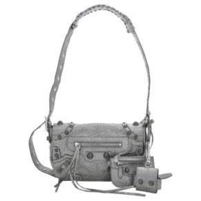 Túi đeo chéo Balenciaga Silver Le Cagole chính hãng