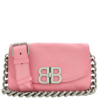Túi đeo vai Balenciaga BB Soft Flap nhỏ màu hồng ngọt bằng da bê cao cấp