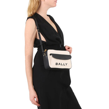 Bally Bar Daniel Logo-Print Crossbody Bag
