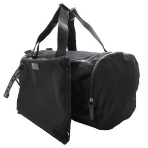 Bally Black On The Go Logo Duffle Bag