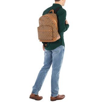 Bally Men's Multi Deserto / Oro Logo Print Backpack