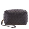 Bottega Veneta Túi Đựng Mỹ Phẩm Intrecciato Màu Đen Chính Hãng