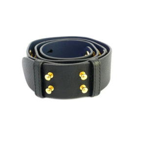 Túi xách da nữ Burberry đen với dây đeo ảnh