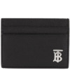 Ví da thẻ Burberry đen có logo TB bằng da grainy cao cấp